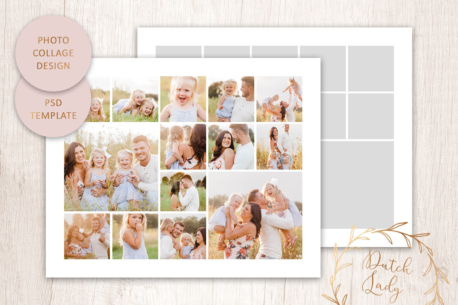 Download Psd Photo Collage Template 1 Creative Photoshop Templates Creative Market PSD Mockup Templates