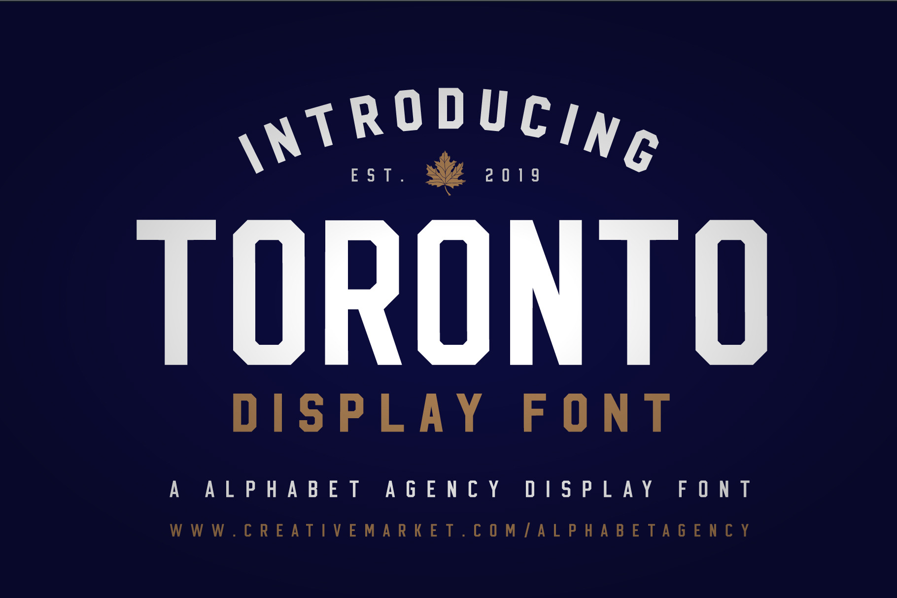 TORONTO DISPLAY FONT