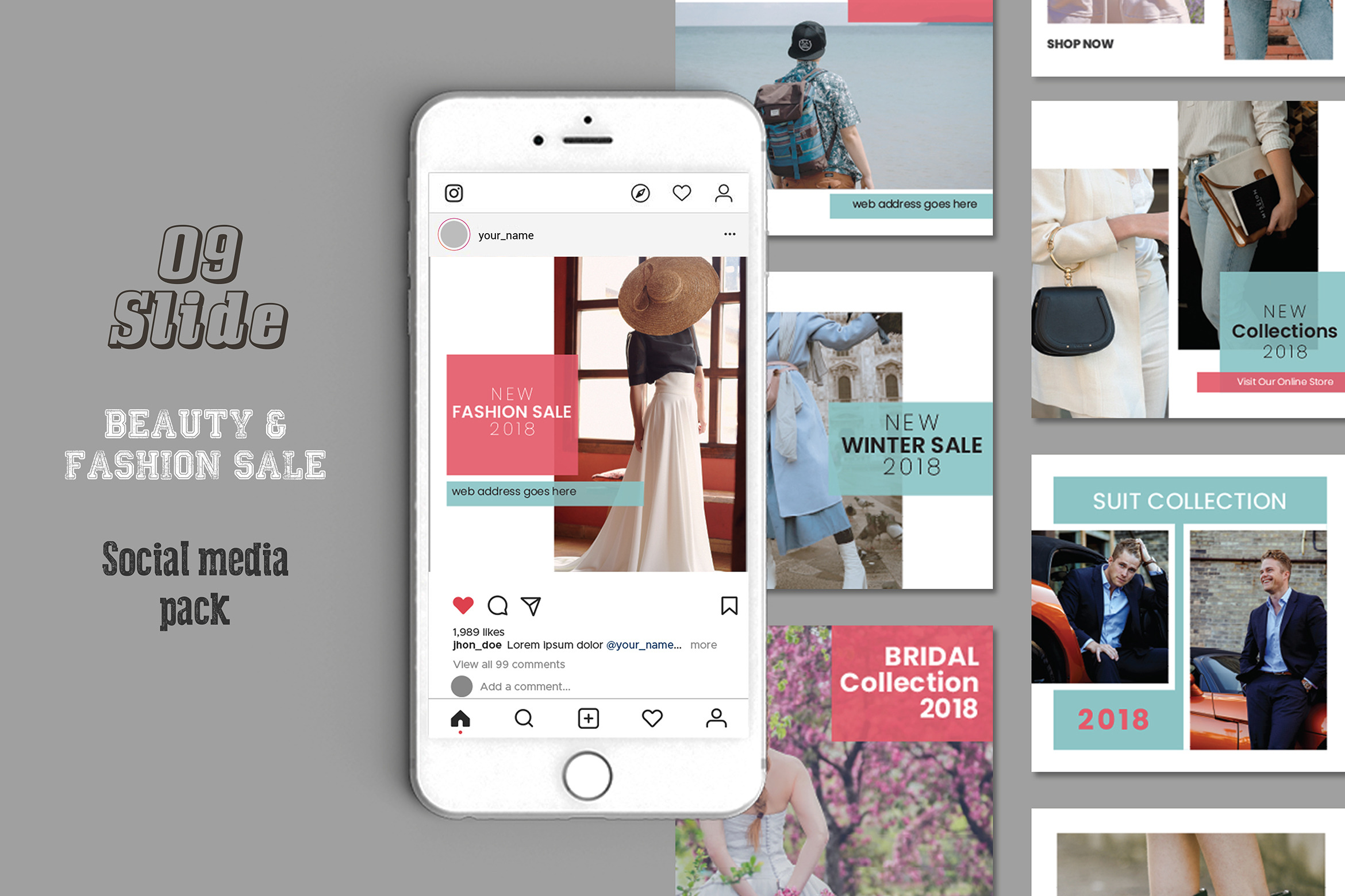 Product Sale Social Media Pack | Social Media Templates ~ Creative Market