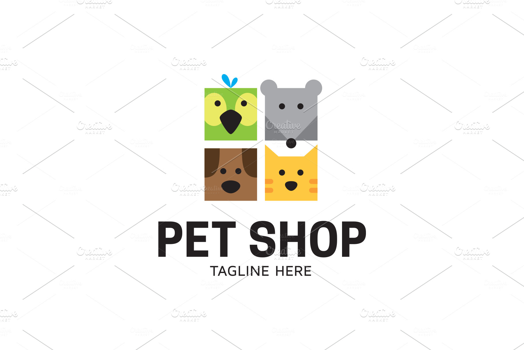 Pet Shop Logo | Creative Illustrator Templates ~ Creative Market