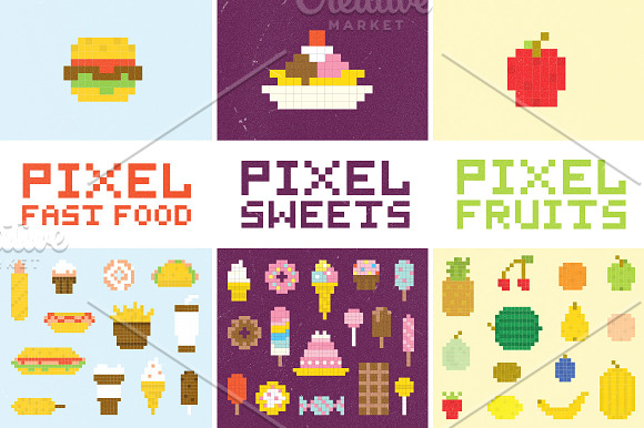 Free Pixel foods by ghostpixxells  Pixel art food, Pixel art games, Pixel  art tutorial