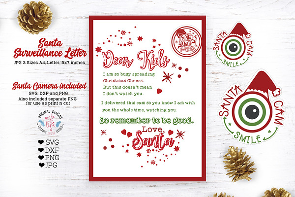 Download Santa Surveillance Letter And Camera Pre Designed Photoshop Graphics Creative Market Yellowimages Mockups