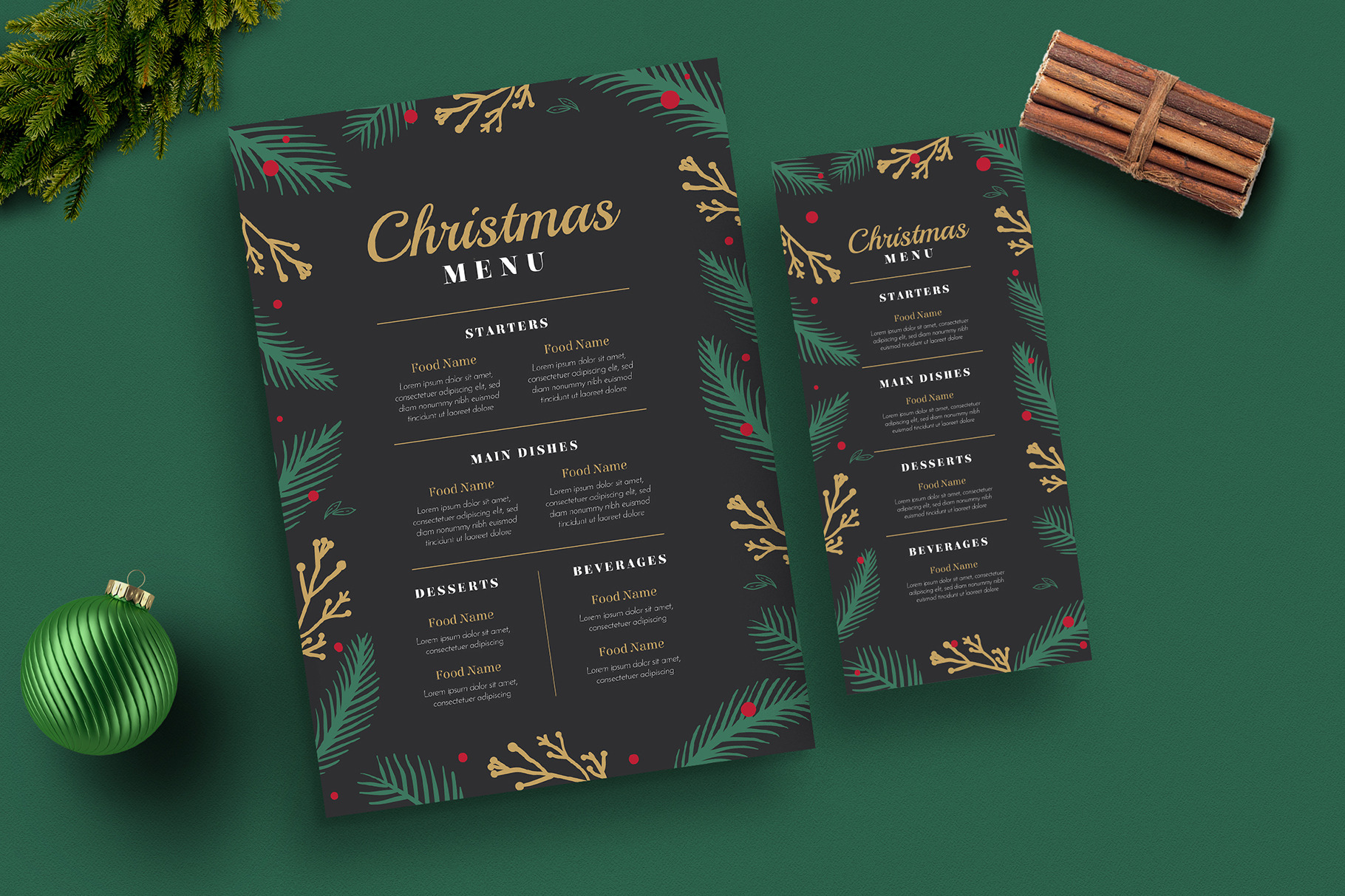 Special Christmas Menus Flyer Templates Creative Market