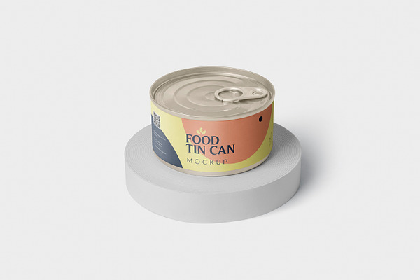 Download Food Tin Can Mockup Small Size Creative Photoshop Templates Creative Market PSD Mockup Templates