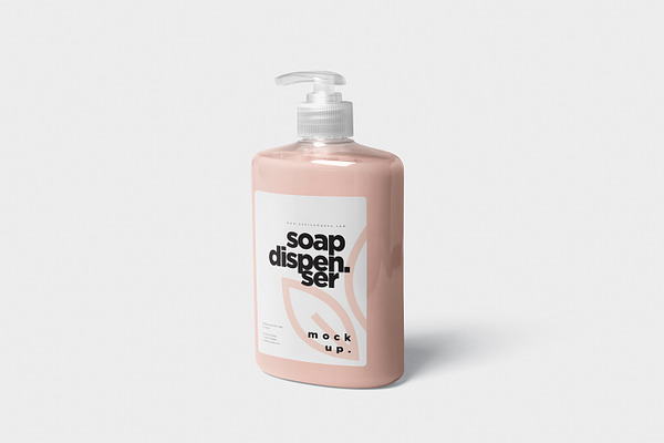 Download Soap Dispenser Mockup Rectangle Smal Creative Photoshop Templates Creative Market