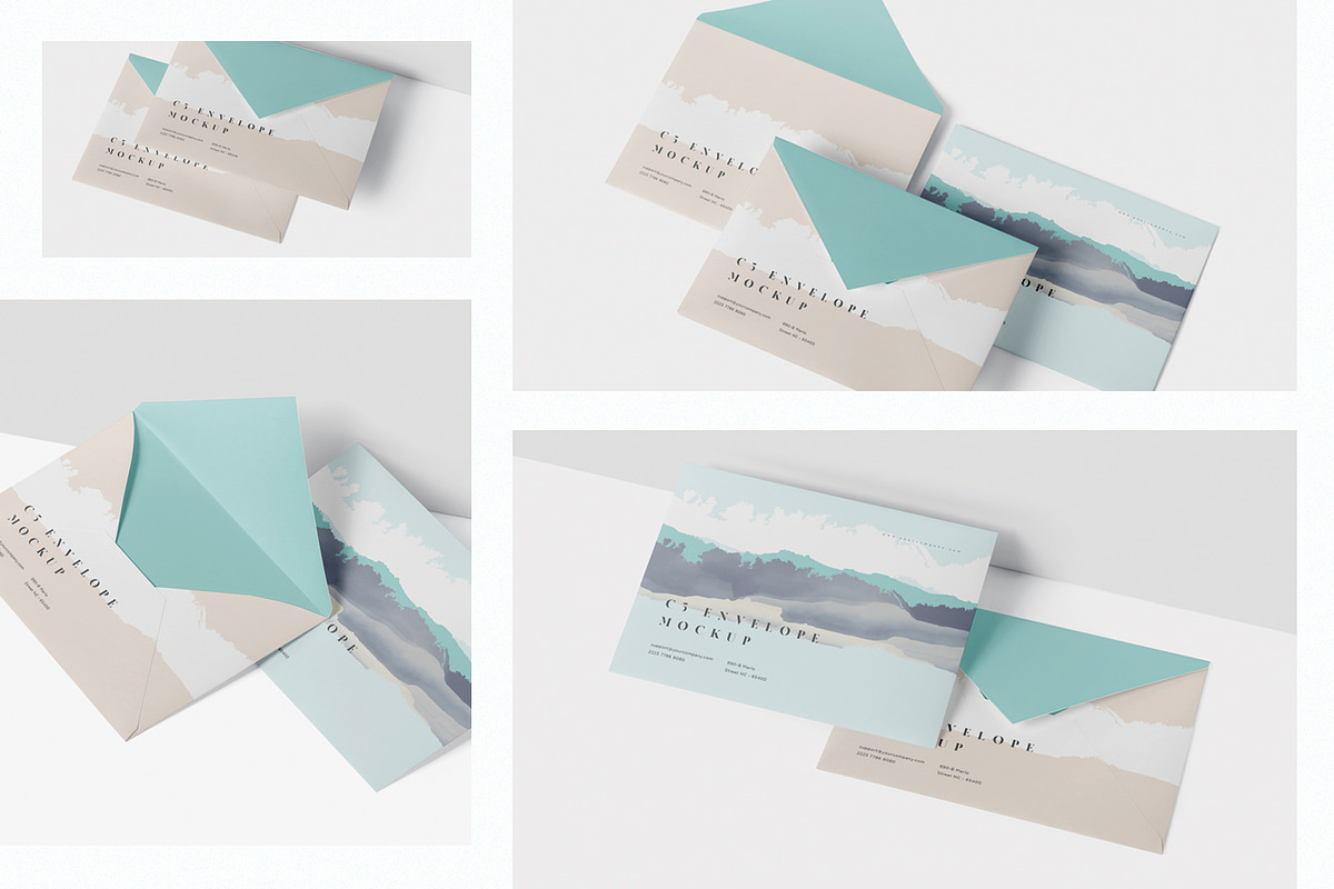 Download Envelope C5 Mock-Up | Creative Photoshop Templates ~ Creative Market