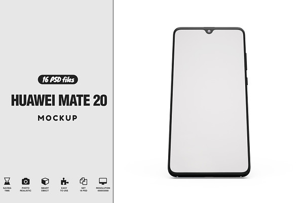 Download Huawei Mate 20 App Skin Mockup | Creative Photoshop Templates ~ Creative Market