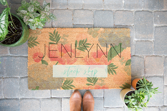 Download Doormat Mockup Psd Creative Photoshop Templates Creative Market