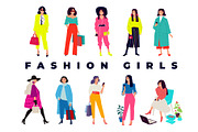 Illustration of a fashion girls | People Illustrations ~ Creative Market