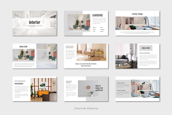 INTERIOR - Keynote Template | Creative Keynote Templates ~ Creative Market