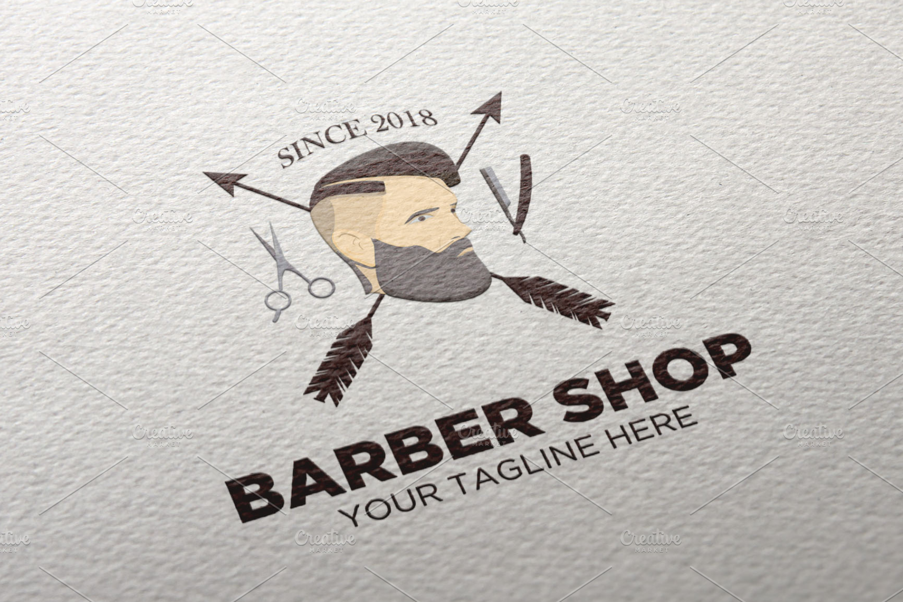 Barber Shop Logo | Branding & Logo Templates ~ Creative Market