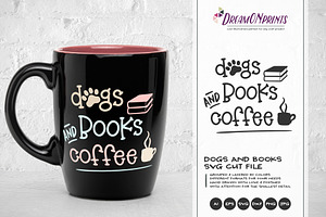 Download Dogs Books And Coffee Fun Book Svg Pre Designed Photoshop Graphics Creative Market