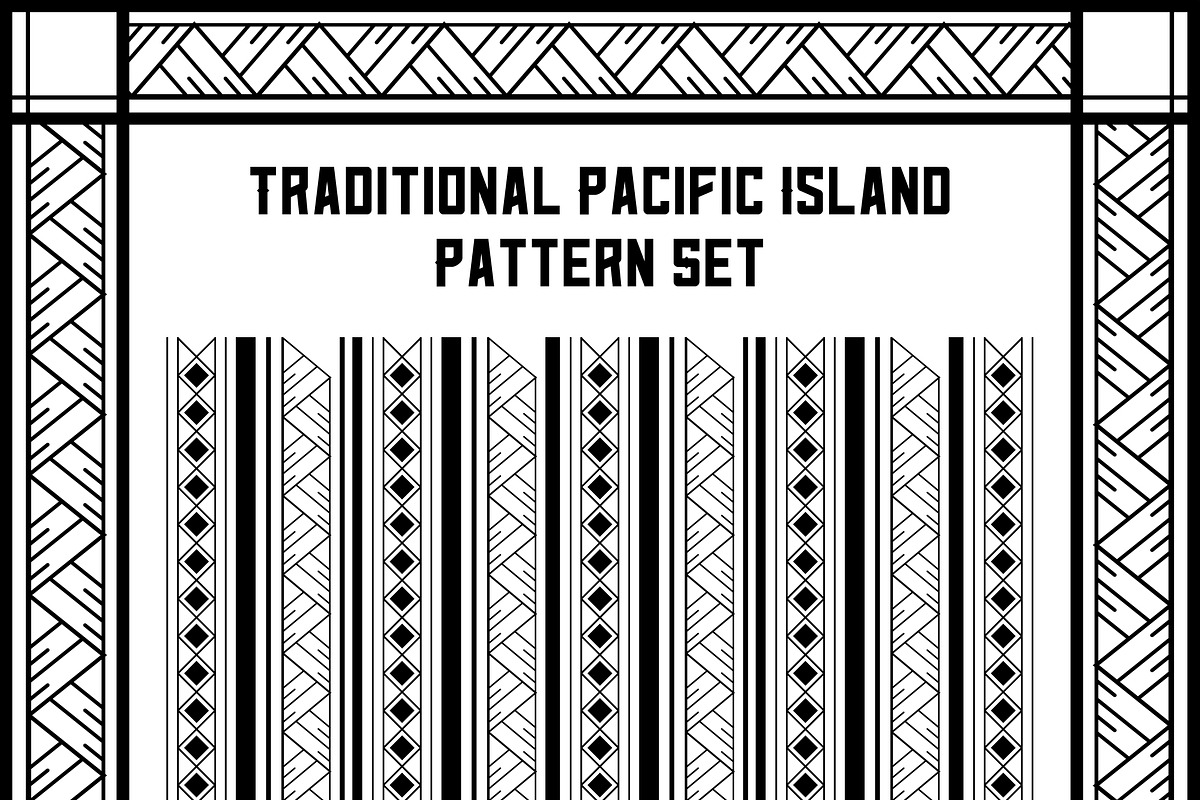 Pacific Island Pattern Set 2 PreDesigned Graphics