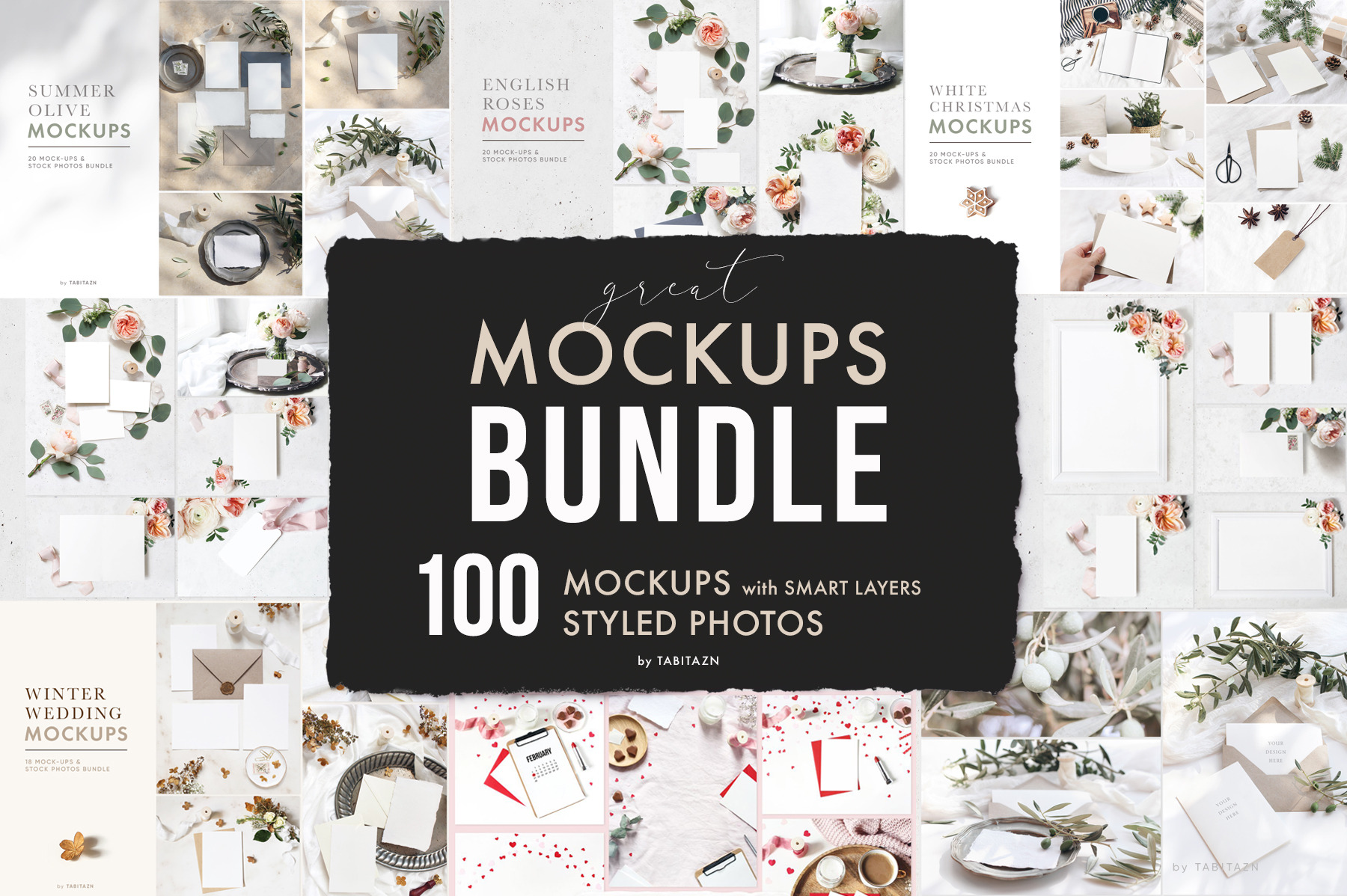 100 Great Mockups Bundle | Print Templates ~ Creative Market