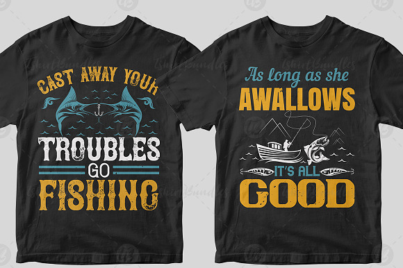 Download 50 Fishing Tshirt Design Vol 2 Pre Designed Photoshop Graphics Creative Market