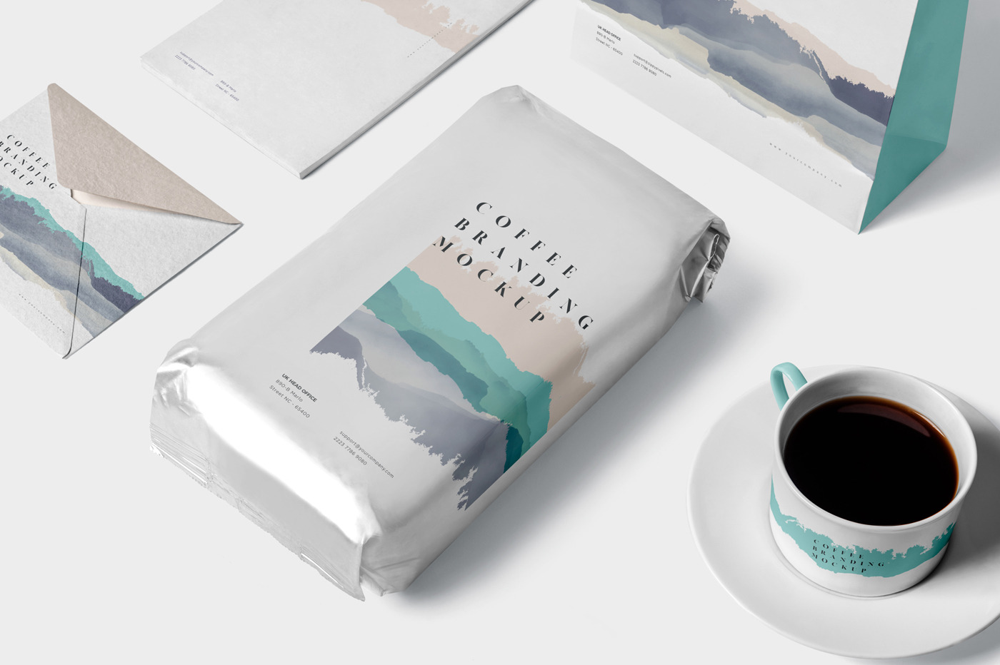 Download Coffee Branding Mockups Creative Photoshop Templates Creative Market