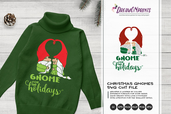 Download Gnome For The Holidays Svg Vector Pre Designed Photoshop Graphics Creative Market PSD Mockup Templates