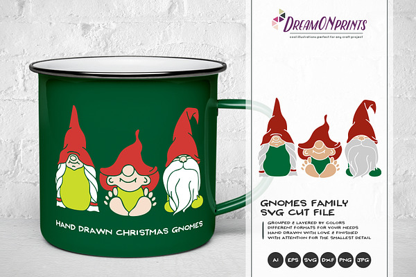 Christmas Svg Gnome Sweet Gnome Pre Designed Photoshop Graphics Creative Market