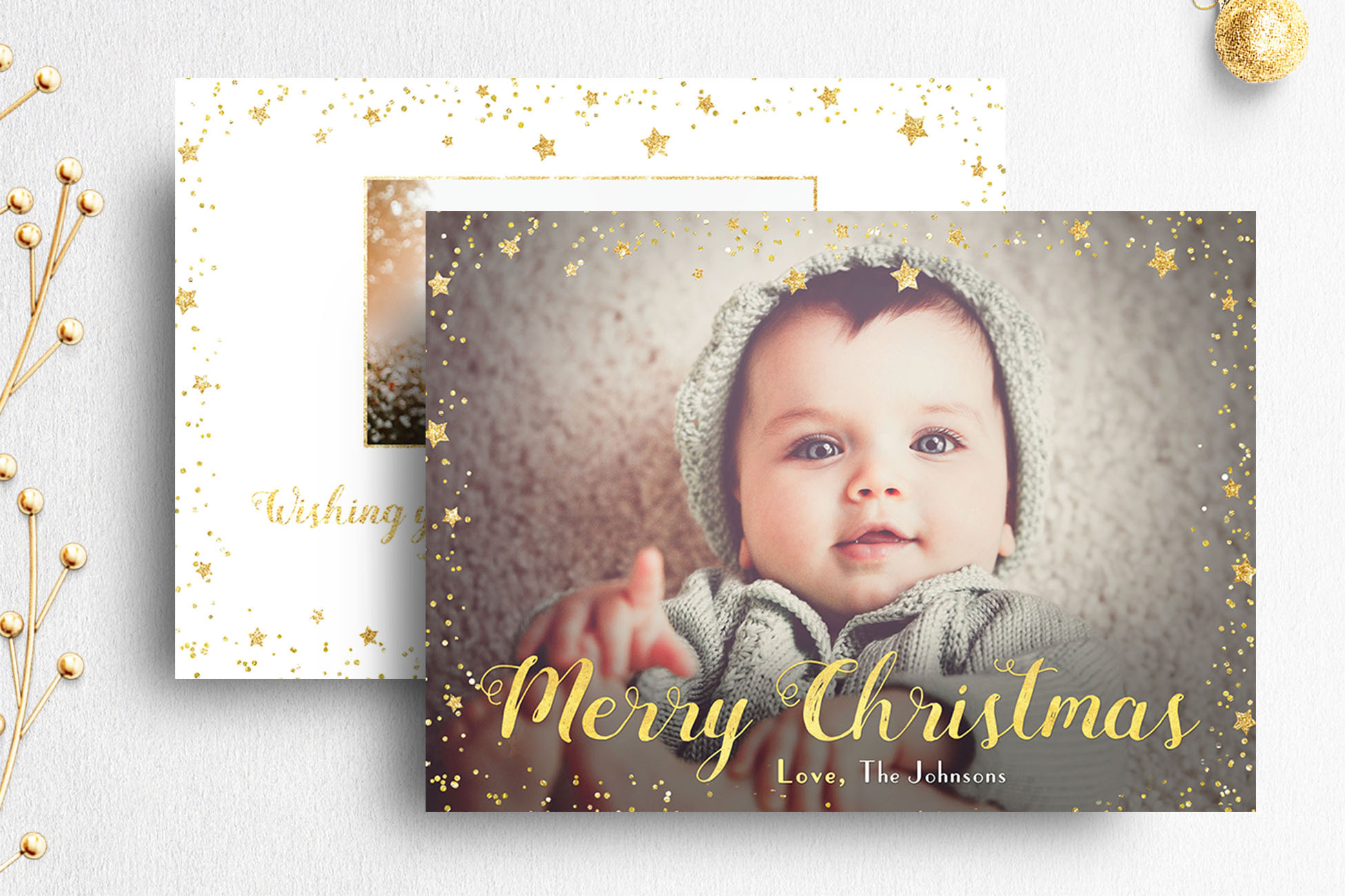 Christmas Card Psd Template Bundle  Creative Photoshop Templates Inside Christmas Photo Card Templates Photoshop