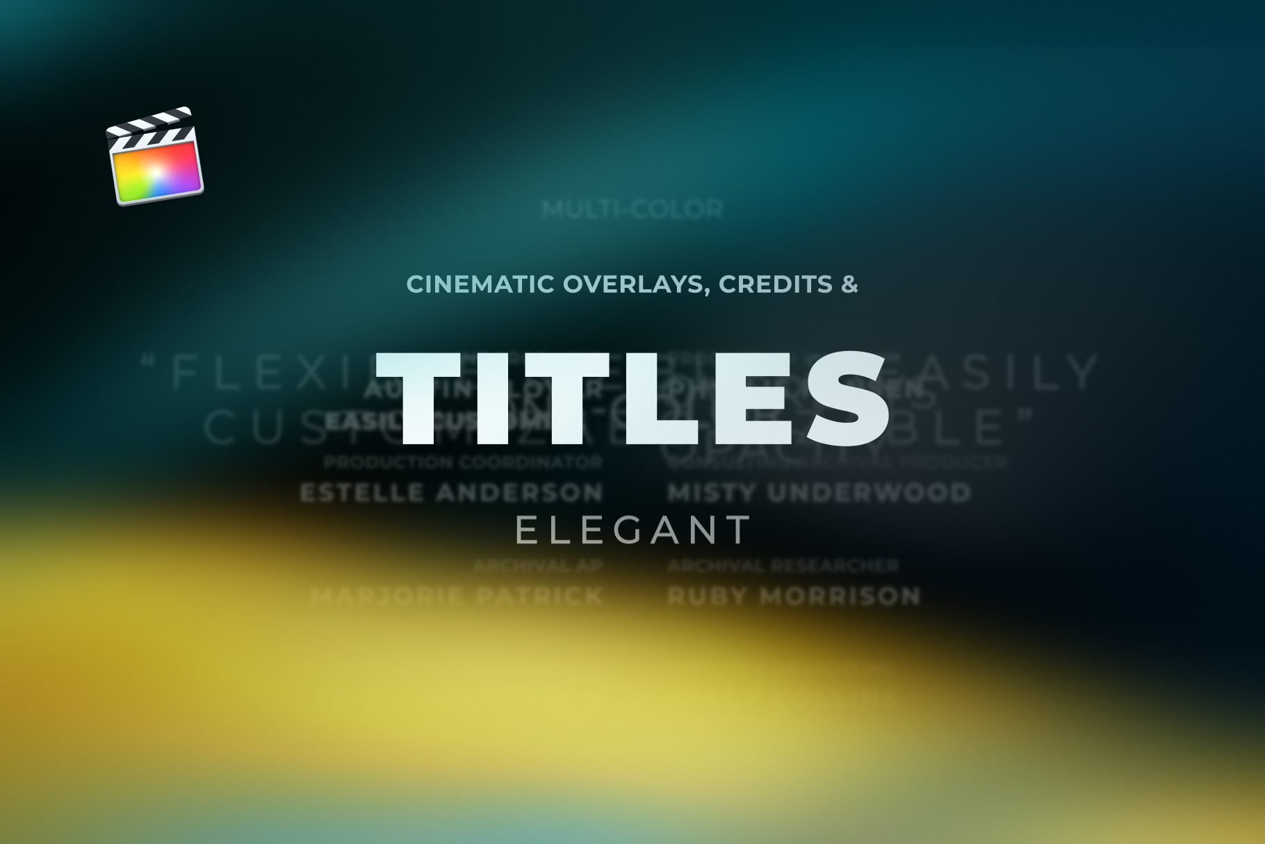 Titles Elegant Cinematic 2 FCPX | Templates & Themes ~ Creative Market