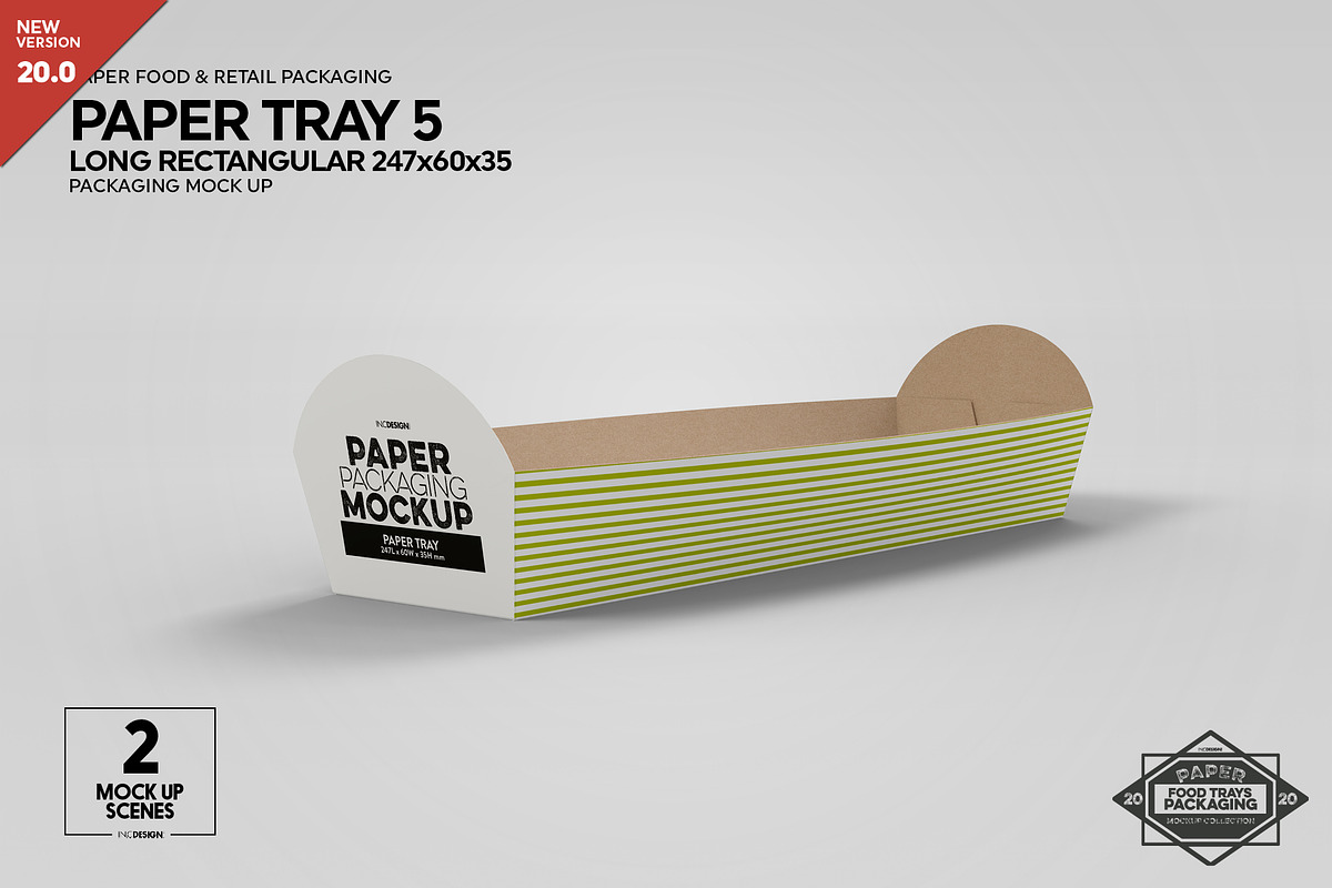 Download Paper Tray 247x60x35mm Mockup | Creative Photoshop Templates ~ Creative Market