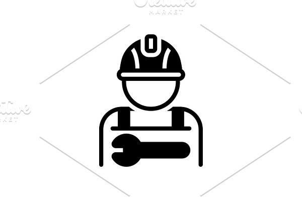 Worker Employee Icon Pre Designed Illustrator Graphics Creative Market