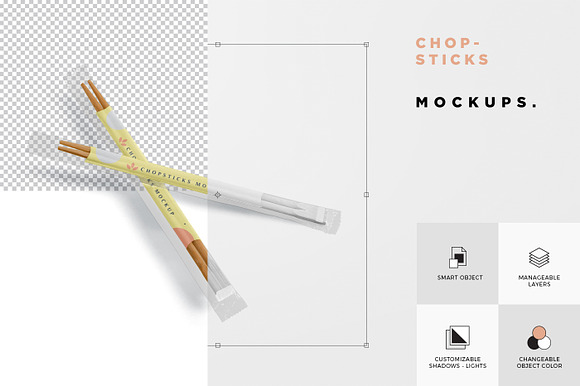 Download Chopsticks Mockup Creative Photoshop Templates Creative Market