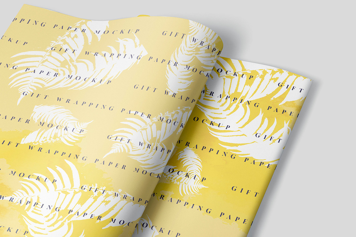 Download Gift Wrapping Paper Mockup | Creative Photoshop Templates ...