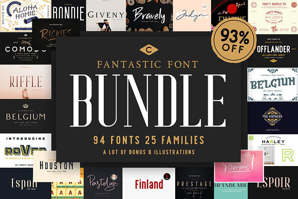 Download Fantastic Font Bundle 93 Off Stunning Serif Fonts Creative Market