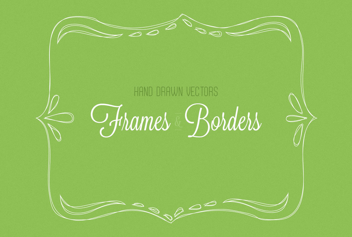 Hand Drawn Vector Borders and Frames | Illustrations ~ Creative Market