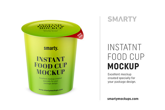 Download Instant Food Cup Mockup Creative Photoshop Templates Creative Market