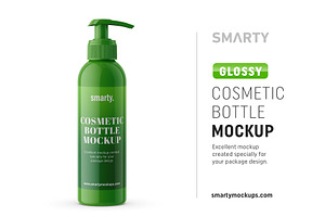 Download Glossy Cosmetic Pump Bottle Mockup Creative Photoshop Templates Creative Market