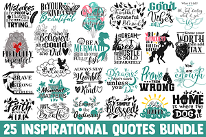 Download Inspirational Quotes Svg Bundle Pre Designed Photoshop Graphics Creative Market