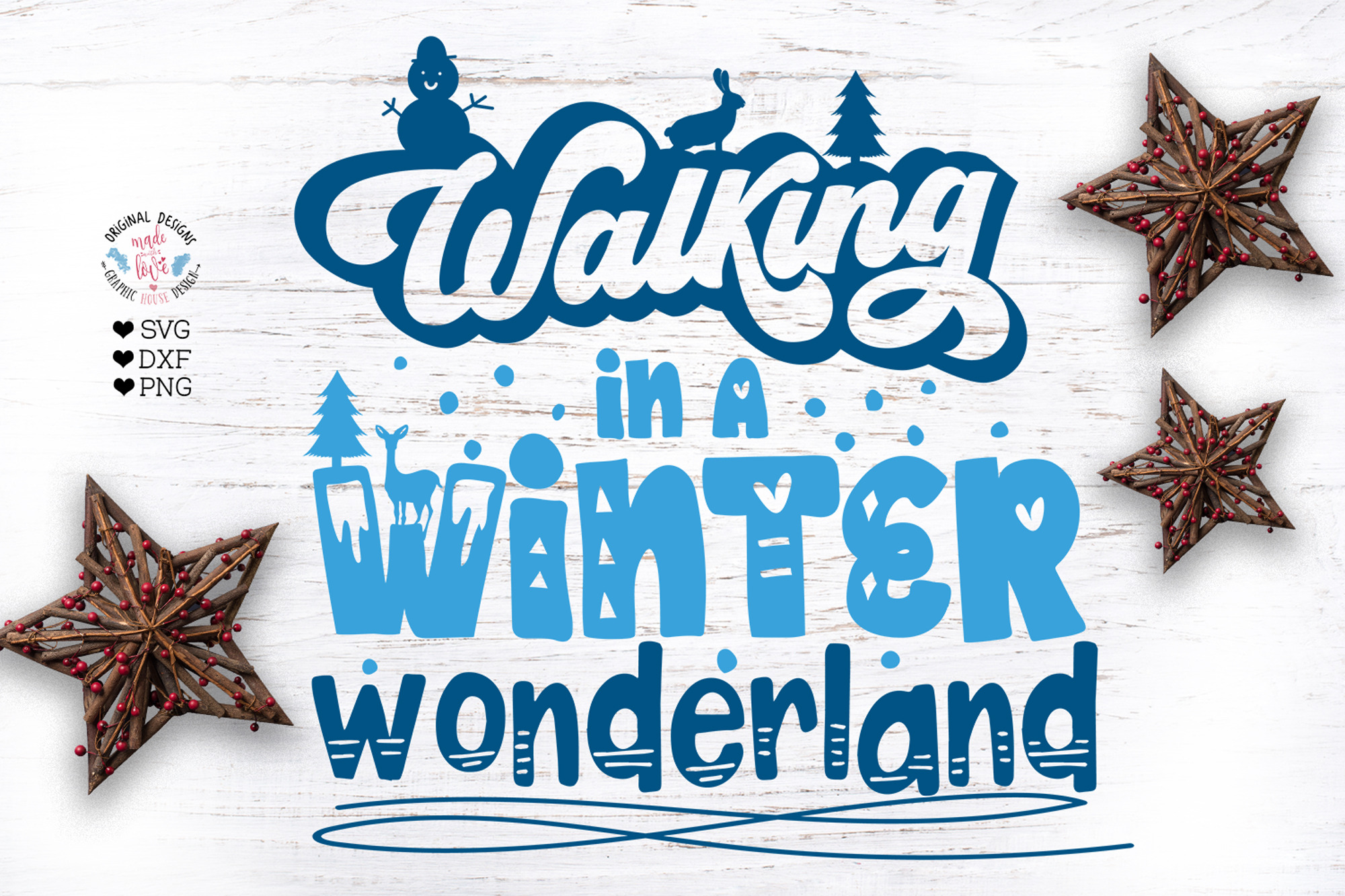 Download Walking In A Winter Wonderland Pre Designed Photoshop Graphics Creative Market