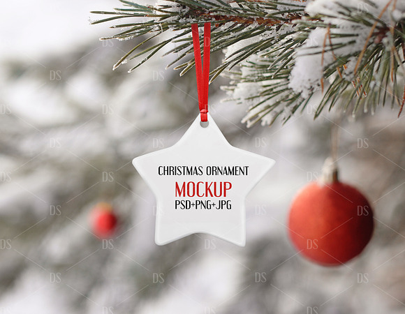 Download Christmas Ornament Mockup Creative Canva Templates Creative Market