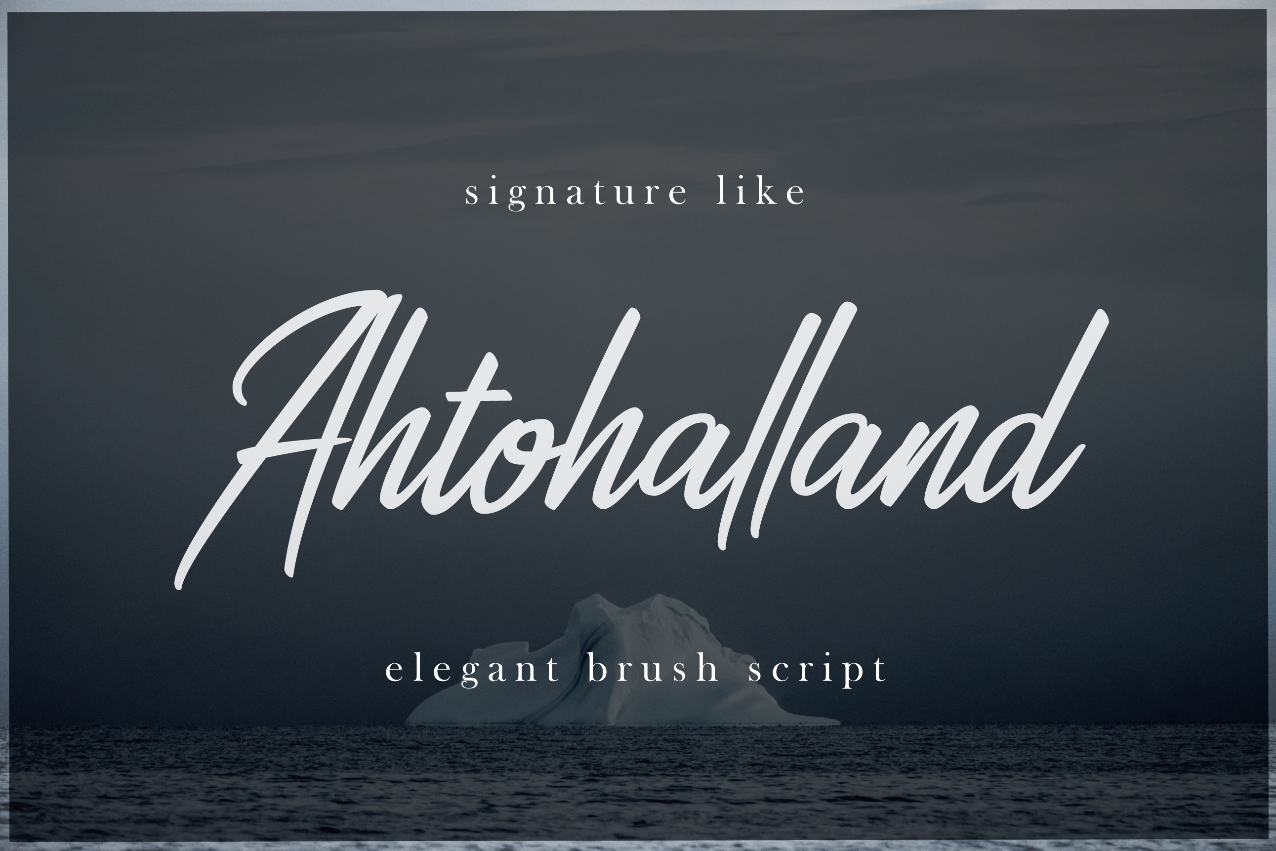 Ahtohalland Elegant Signature Script Stunning Script Fonts ~ Creative Market