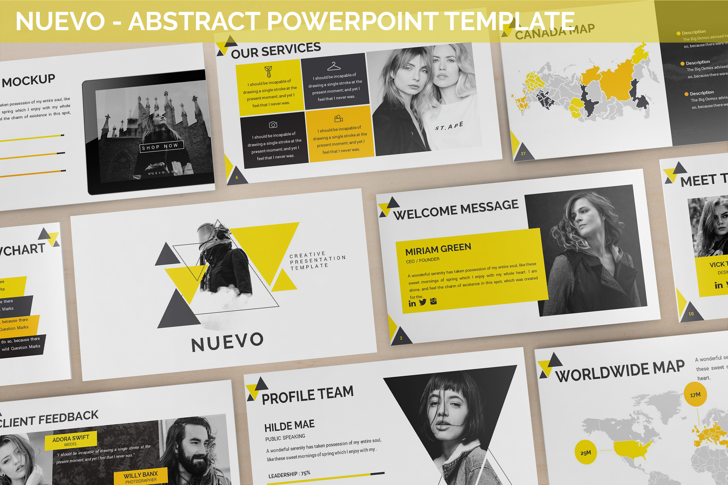 Nuevo - Abstract Powerpoint Template | PowerPoint Templates ~ Creative ...