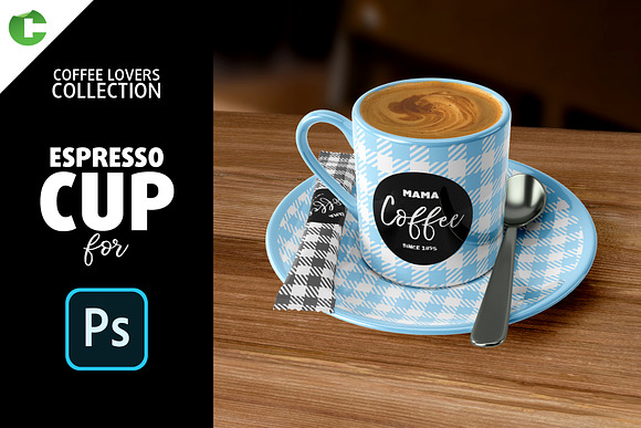 Download Espresso Cup Mock Up Creative Photoshop Templates Creative Market