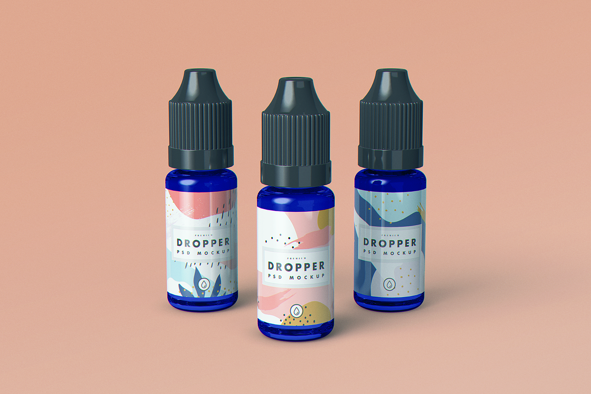 Download Vape Dropper Bottle MockUp | Creative Photoshop Templates ~ Creative Market