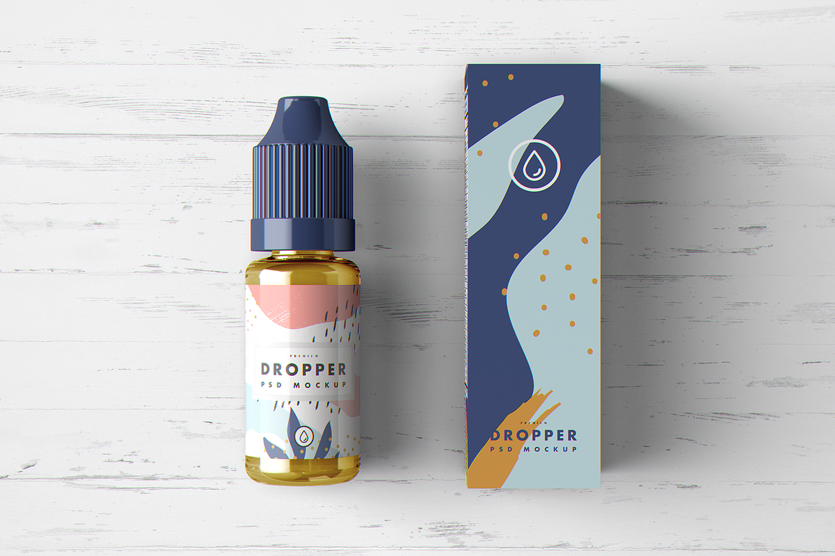 Download Vape Dropper Bottle MockUp | Creative Photoshop Templates ~ Creative Market