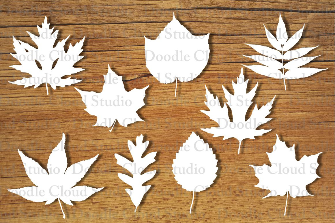 Download Leaves Svg Cut Files Leaves Clipart Pre Designed Photoshop Graphics Creative Market