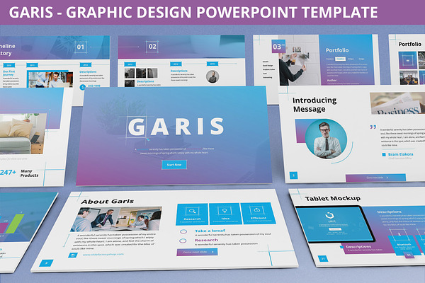  Garis  Powerpoint Template  Creative PowerPoint 