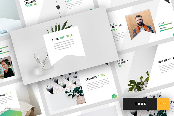 True - Minimal PowerPoint | Creative PowerPoint Templates ~ Creative Market