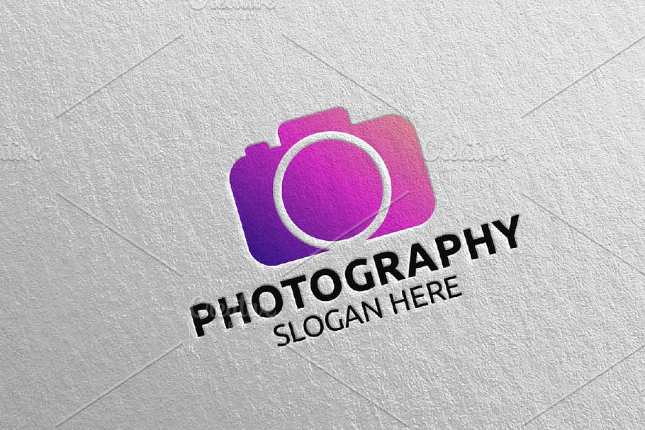 Abstract Camera Photography Logo 21 Creative Illustrator Templates Creative Market