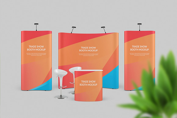 Download Trade Show Booth Mockup Creative Photoshop Templates Creative Market