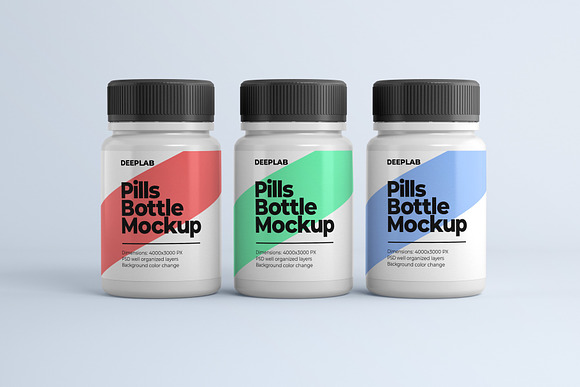 Download Medical Pill Bottle Mockup 11 Set Creative Photoshop Templates Creative Market