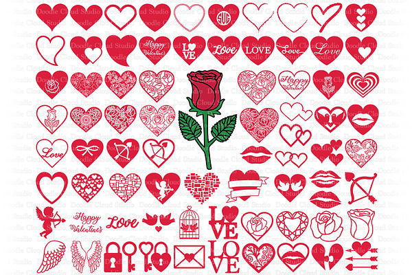 Heart Svg Love Svg Cut Files Pre Designed Photoshop Graphics Creative Market