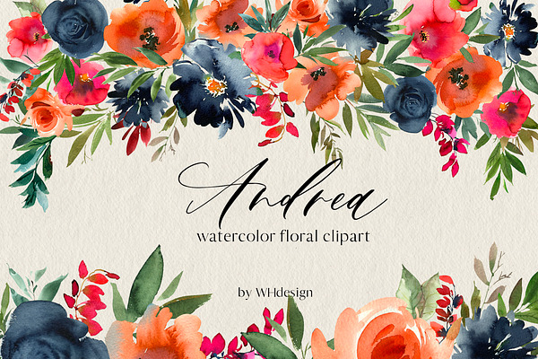 Download Peach Yellow Watercolor Floral Png Pre Designed Photoshop Graphics Creative Market