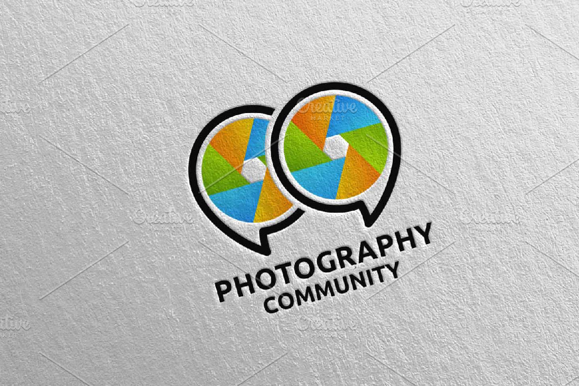 Abstract Camera Photography Logo 35 Creative Illustrator Templates Creative Market