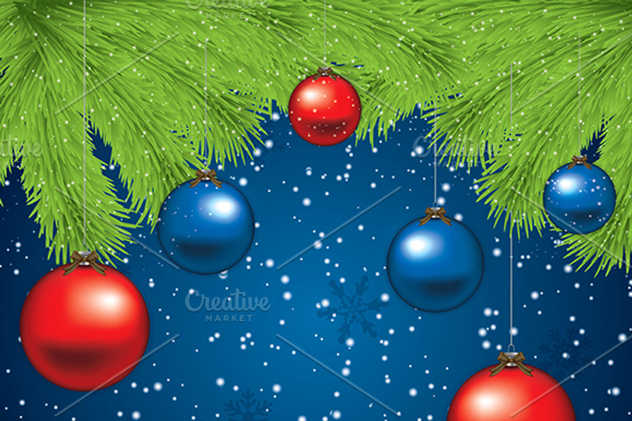 Christmas background | Pre-Designed Illustrator Graphics ~ Creative Market